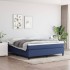 Estructura de cama box spring tela azul 180x200