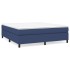 Estructura de cama box spring tela azul 180x200