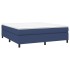 Estructura de cama box spring tela azul 180x200