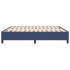 Estructura de cama box spring tela azul 180x200