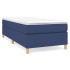 Estructura de cama box spring tela azul 100x200