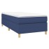 Estructura de cama box spring tela azul 100x200