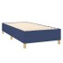 Estructura de cama box spring tela azul 100x200