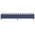 Estructura de cama box spring tela azul 100x200