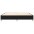 Estructura de cama box spring tela negro 140x190