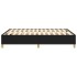 Estructura de cama box spring tela negro 140x190