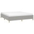 Estructura de cama box spring tela gris claro 160x200