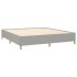 Estructura de cama box spring tela gris claro 160x200