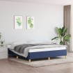 Estructura de cama box spring tela azul 180x200 cm