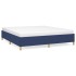 Estructura de cama box spring tela azul 180x200