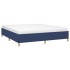 Estructura de cama box spring tela azul 180x200