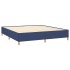 Estructura de cama box spring tela azul 180x200