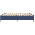 Estructura de cama box spring tela azul 180x200