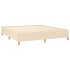 Estructura de cama box spring tela color crema 160x200