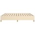 Estructura de cama box spring tela color crema 160x200