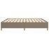 Estructura de cama box spring tela gris taupe 180x200