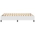 Estructura de cama box spring cuero sintético blanco 140x190