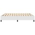 Estructura de cama box spring cuero sintético blanco 160x200