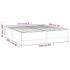 Estructura de cama box spring cuero sintético blanco 160x200