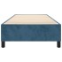 Estructura de cama box spring terciopelo azul oscuro 90x190