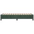 Estructura de cama box spring terciopelo verde oscuro