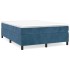 Estructura de cama box spring terciopelo azul oscuro 140x190