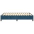 Estructura de cama box spring terciopelo azul oscuro 140x190