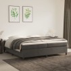 Estructura de cama box spring terciopelo gris oscuro 200x200 cm