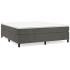 Estructura de cama box spring terciopelo gris oscuro 200x200