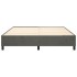 Estructura de cama box spring terciopelo gris oscuro 200x200