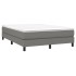 Estructura de cama box spring tela gris oscuro 140x200