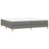 Estructura de cama box spring tela gris oscuro 200x200