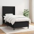 Cama box spring con colchón tela negro 90x190