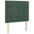 Cama box spring con colchón terciopelo verde oscuro 90x190