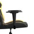 Silla gaming cuero sintético negro y