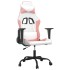 Silla gaming cuero sintético blanco y