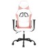 Silla gaming cuero sintético blanco y