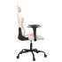 Silla gaming cuero sintético blanco y