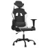 Silla gaming cuero sintético negro y