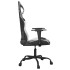 Silla gaming cuero sintético negro y