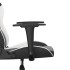 Silla gaming cuero sintético negro y