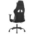 Silla gaming cuero sintético negro y