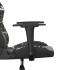 Silla gaming cuero sintético negro y