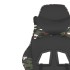 Silla gaming cuero sintético negro y