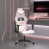 Silla gaming cuero sintético blanco y