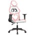 Silla gaming cuero sintético blanco y