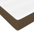 Cama box spring con colchón tela marrón oscuro 90x200