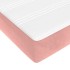 Cama box spring con colchón terciopelo rosa 120x200