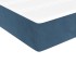 Cama box spring con colchón terciopelo azul oscuro 90x200