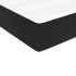 Cama box spring con colchón cuero sintético negro 90x190